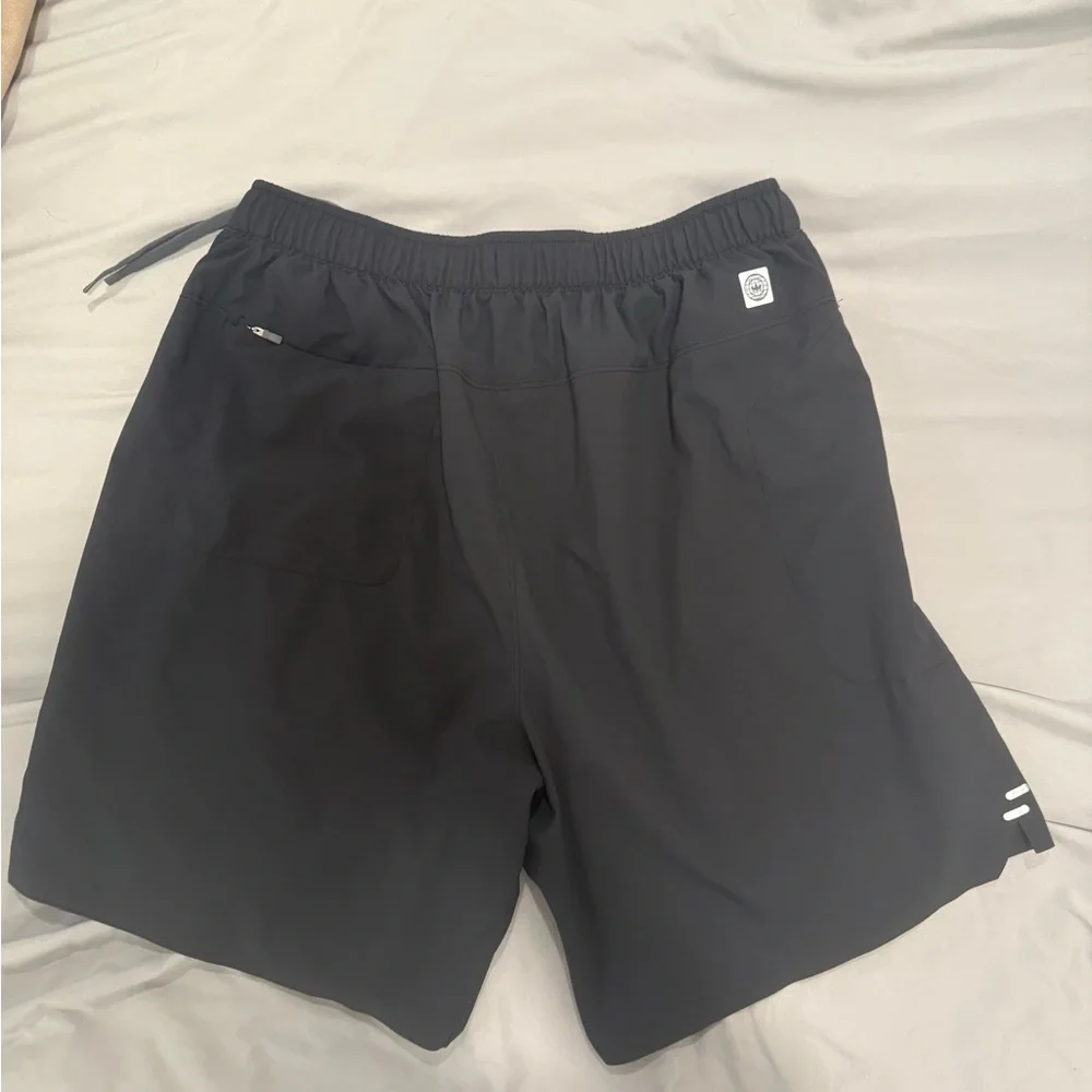 Peter Millar Black Athletic Stretch Drawstring Shorts - Picture 2 of 3